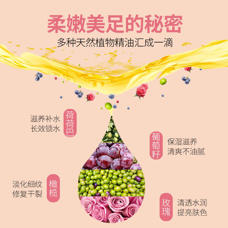 3双脚后跟干裂开裂防裂套男女丝袜 足典短袜/打底袜/丝袜/美腿袜