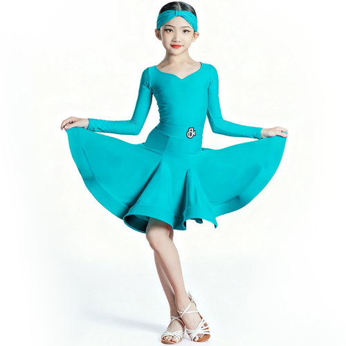 梵蒂恺2025少儿拉丁舞规定比赛舞服女童专业新款国际标准赛服舞裙 - 图3
