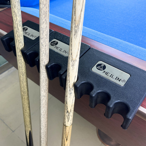 台球杆架木质球台球桌发泡靠杆器2345孔球杆6孔8孔挂墙式架杆木色 - 图2