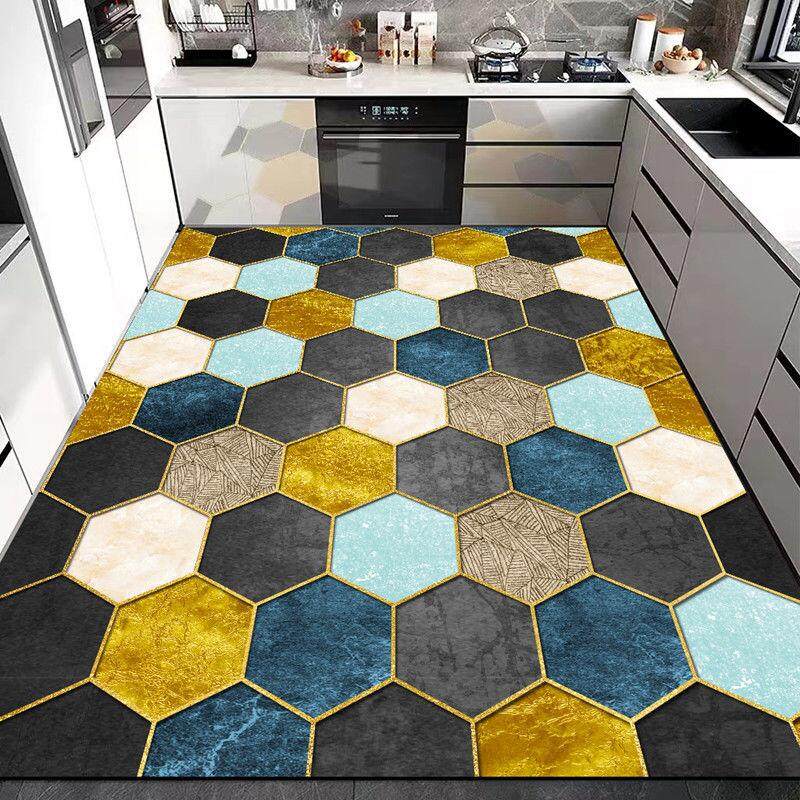 免洗PVC厨房地垫家用地毯门垫客厅进门玄关可裁剪防水防油污垫子,淘宝优惠券,粉丝福利购,淘宝优惠卷