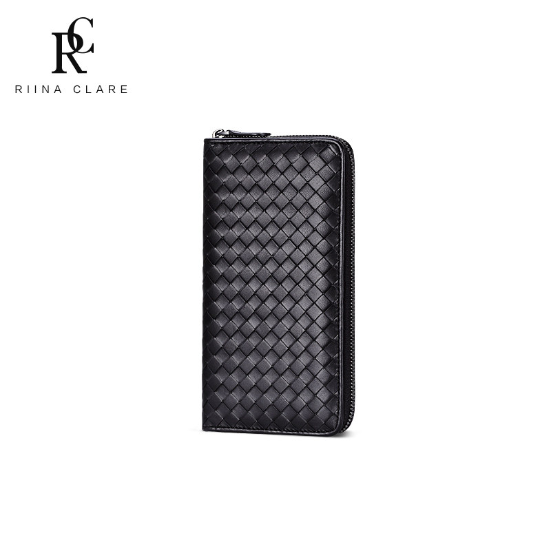 编织男士2020新款拉链男款潮钱钱包 rc钱包