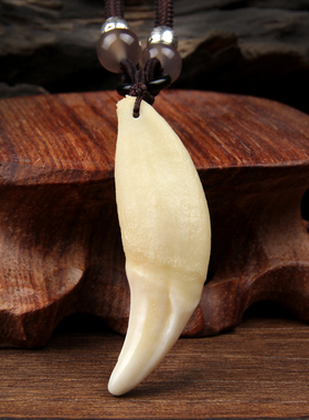 盈月大号厘米以上黑狗牙齿吊坠