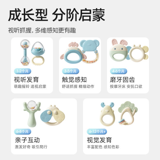 Betis hand rattle educational teether toys for children