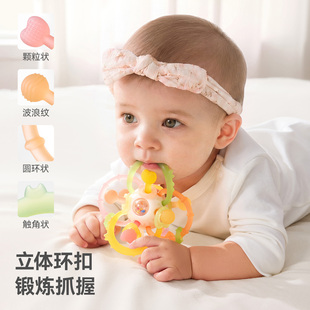贝肽斯曼哈顿手抓球婴儿摇铃牙胶