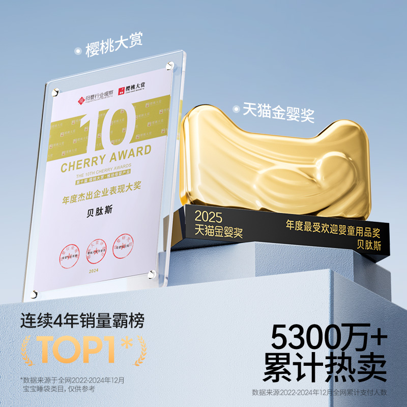 贝肽斯【肽暖】婴儿睡袋春秋冬款恒温新生宝宝一体防踢被四季通用