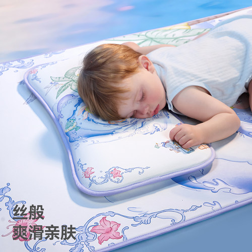 贝肽斯婴儿枕头夏季吸汗透气宝宝0到6个月以上儿童3-6岁天然凉枕 - 图2