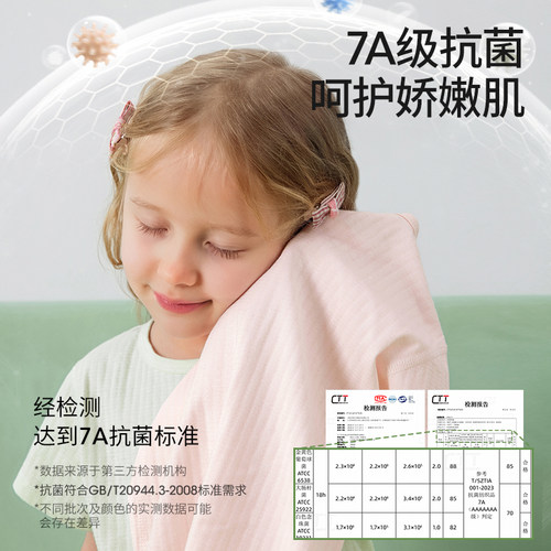 贝肽斯儿童睡衣2026新款女童春装男童短袖纯棉衣服宝宝家居服套装 - 图1