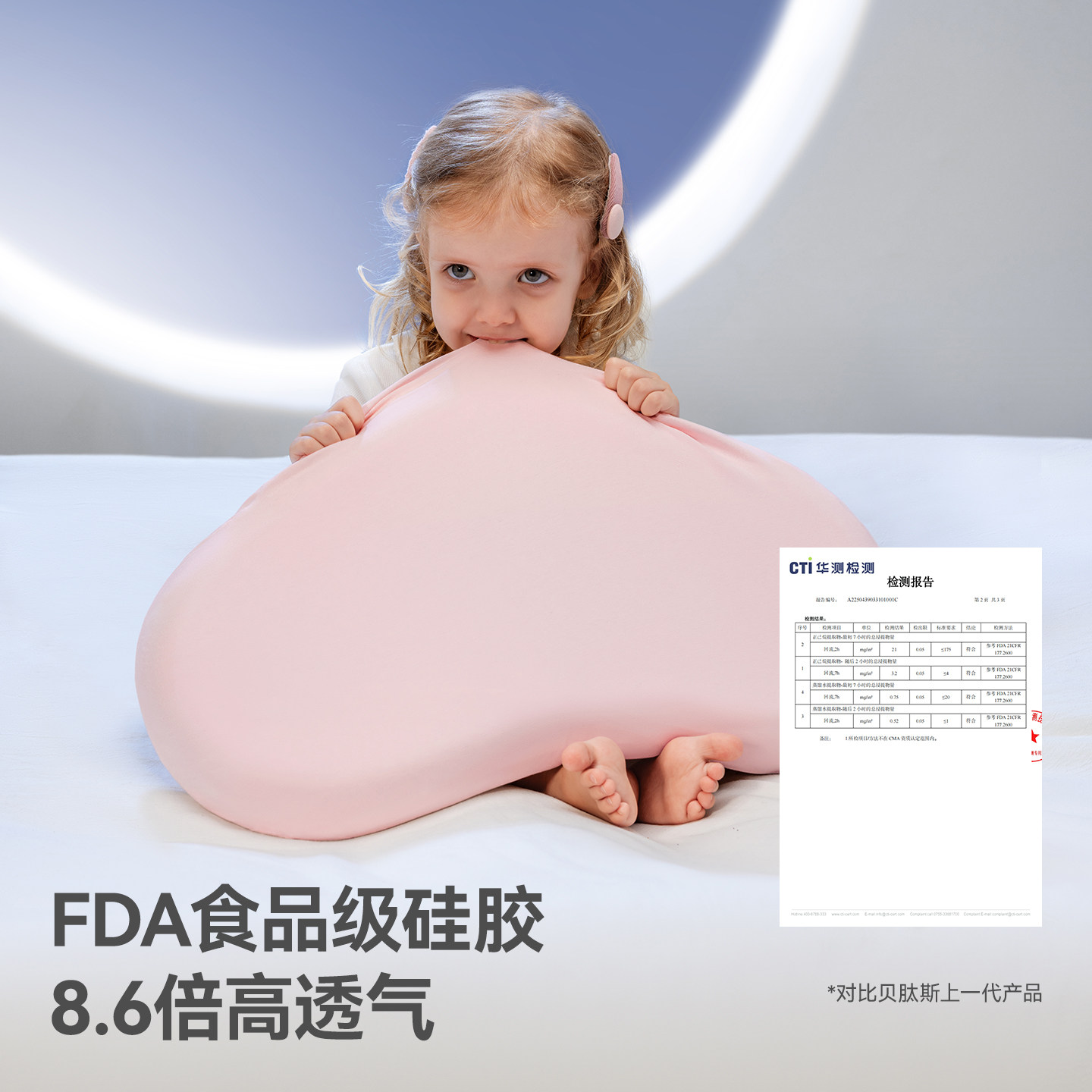 贝肽斯婴儿枕头儿童云朵硅胶宝宝1到3岁分区四季6个月以上专用枕,淘宝优惠券,粉丝福利购,淘宝优惠卷