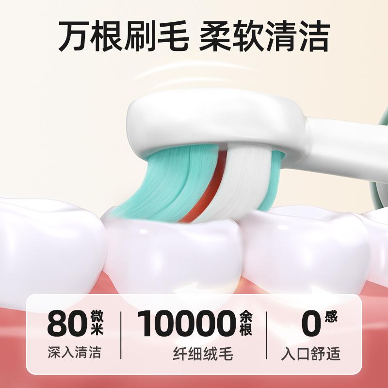 贝肽斯儿童牙刷软毛0-1-2-3到6一12岁以上宝宝专用清洁乳牙刷牙膏
