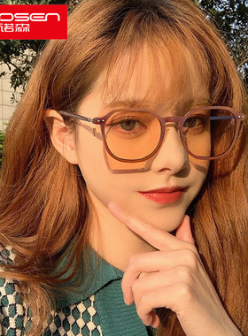 茶色偏光墨镜女2022新款大框