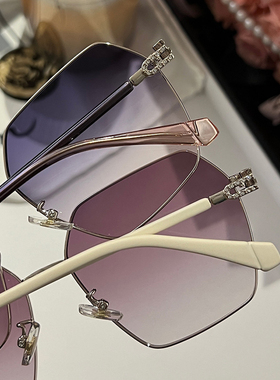 多边形墨镜女款夏季海边防晒防紫外线开车太阳眼镜2025新款韩版潮