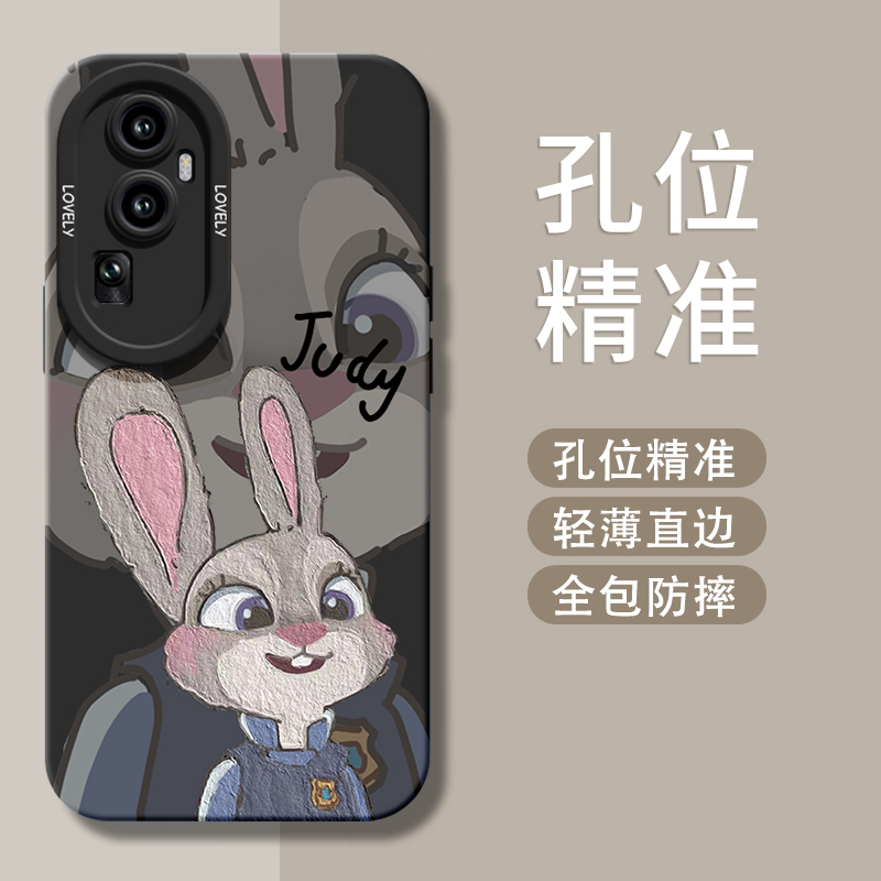 opporeno7手机壳新款reno7pro高端新品opporeno6的秋冬小众oppo液态硅胶软壳reno5全包防摔卡通可爱女款套por - 图2