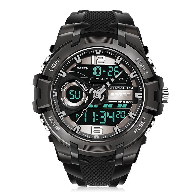 户外男士特种兵初高中学生潮流闹钟 三达手表国产腕表