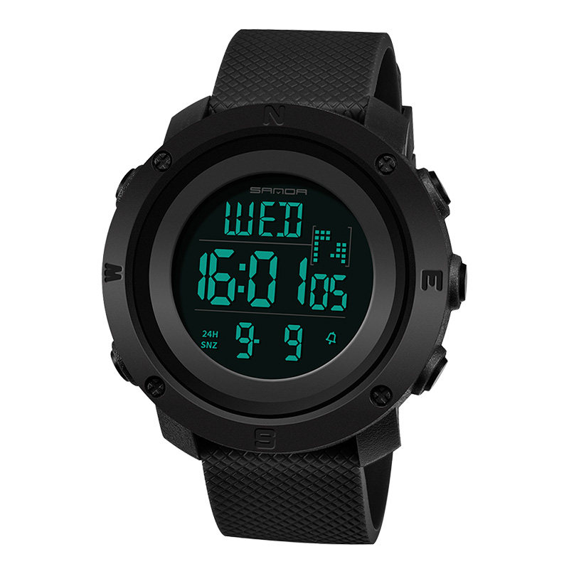 多功能户外男学生双显防水潮男表 三达手表国产腕表