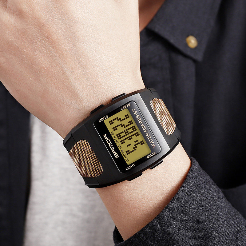欧美风手表男士方形时尚 三达手表国产腕表