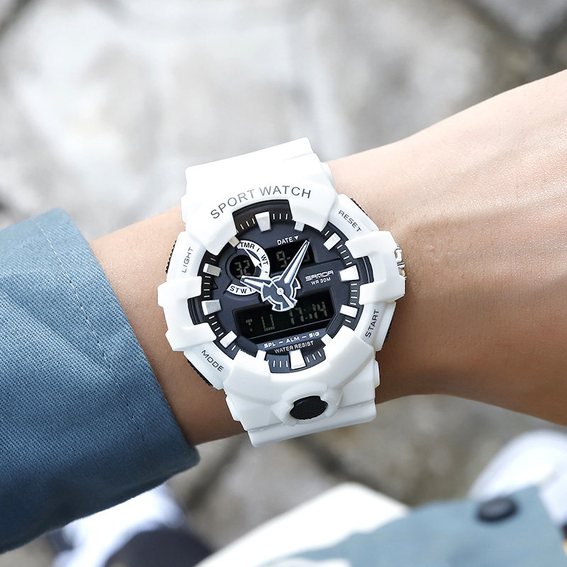 男女考试运动潮流炫酷防水ins男表 三达手表国产腕表