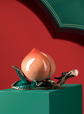 寿桃摆件老人生日祝寿礼品送长辈