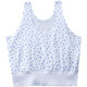 3-pack of middle-aged and elderly women's short vest underwear pure cotton