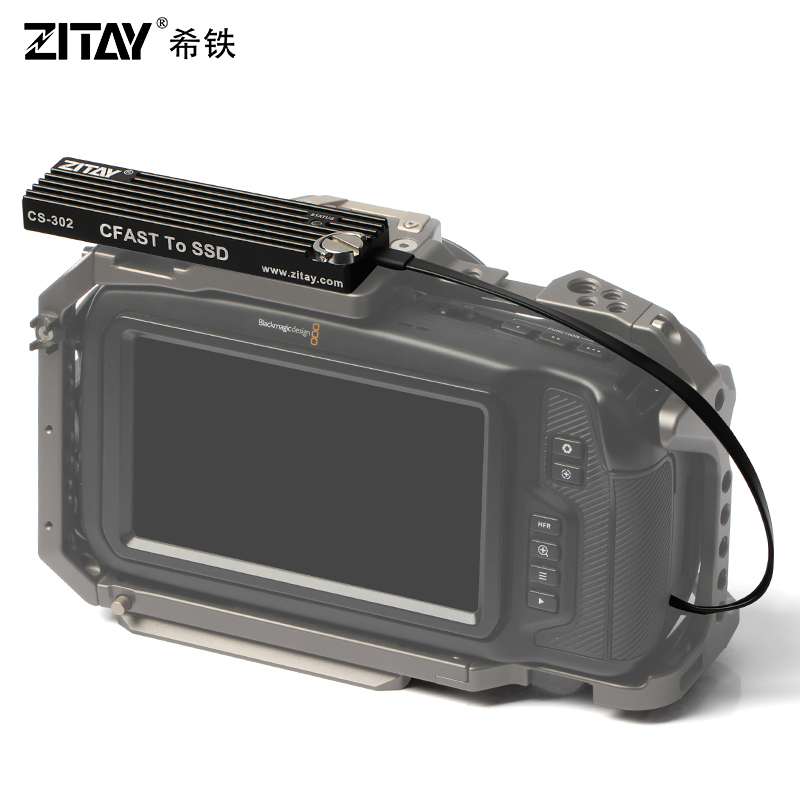 ZITAY希铁CFAST转SSD SATA M.2 BMPCC 4K 6K ZCAM E2存储卡转换器 - 图0