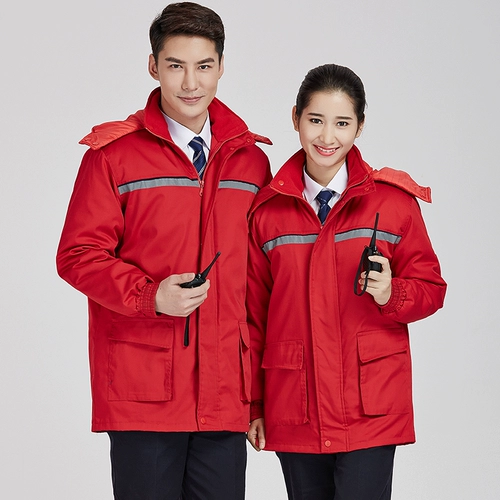 Антистатический пуховик для работы, износостойкая светоотражающая куртка, увеличенная толщина