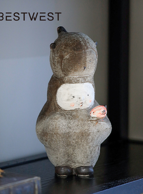 景德镇手工陶瓷摆件小众艺术感