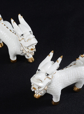 红色镇宅风水喜庆麒麟摆件