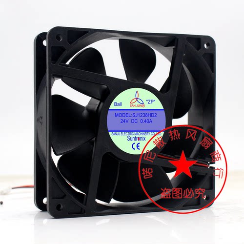 台湾三巨SAN JUN散热风扇 SJ1238HD2 24V SJ1238HD1 12V 轴流风机 - 图0