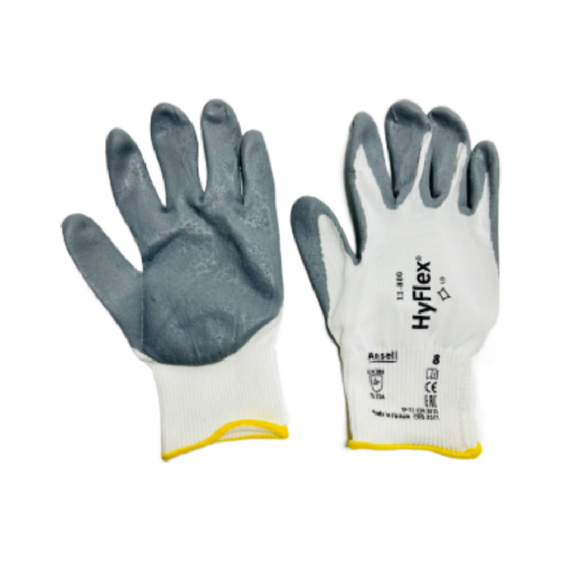 专柜安思尔Ansell 11-800手套丁腈尼龙透气浸掌涂胶浸胶防滑耐磨 - 图1