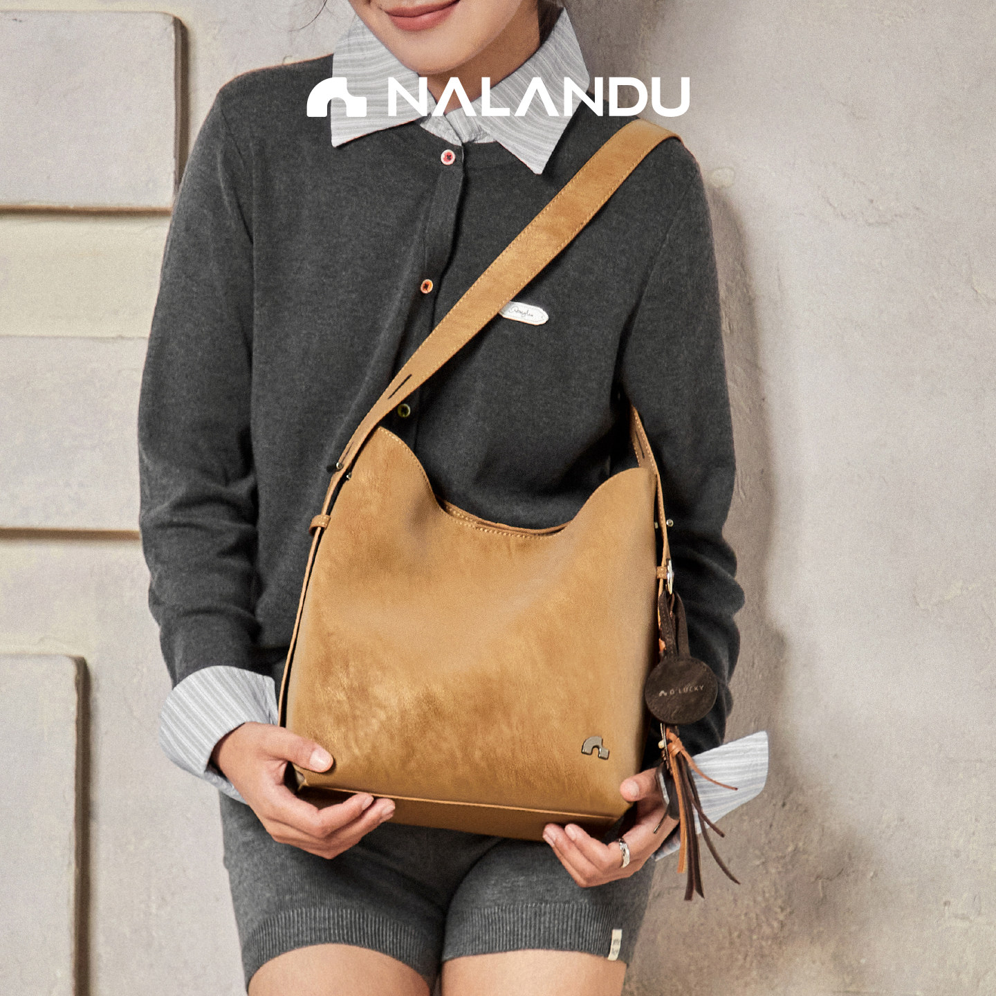 纳兰杜晚霞包麂皮包包女士2025新款冬植鞣水桶包大容量通勤斜挎包,淘宝优惠券,粉丝福利购,淘宝优惠卷