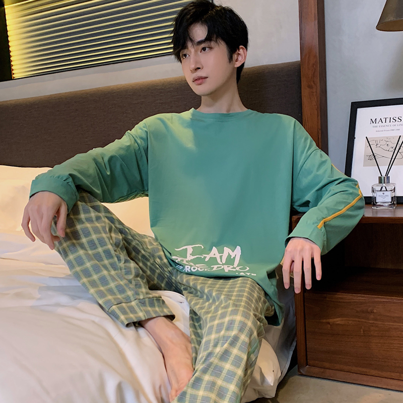 春秋纯棉长袖男士2022新款睡衣 卡之恋服饰睡衣/家居服套装