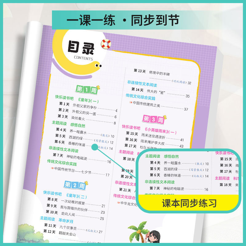 2026新版实验班暑假阅读提优一二三四五六年级上下册人教版实验班暑假衔接提优训练语文阅读理解专项训练书28天打卡暑假阅读理解
