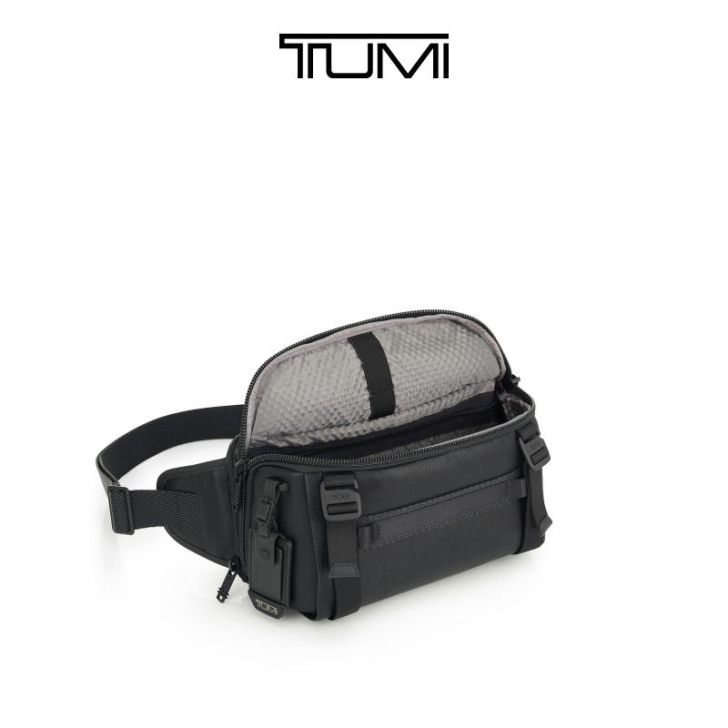TUMI Daily Commuting Men's Leather Crossbody Bag