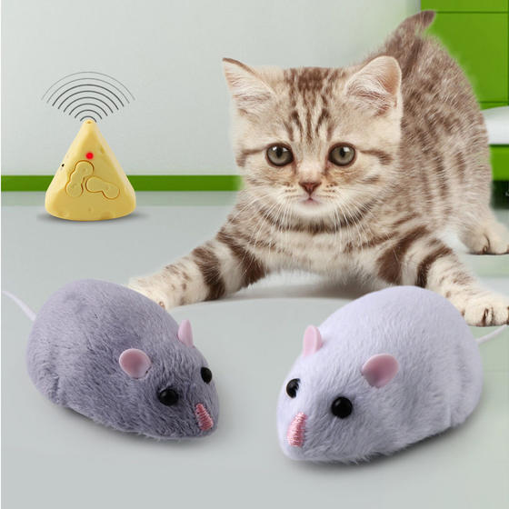 Simulation infrared remote control mouse trick cat toy