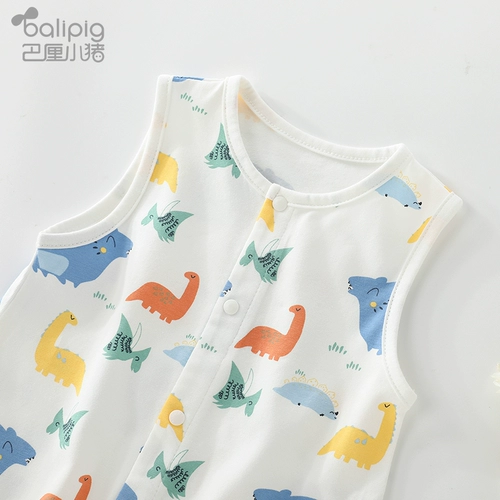 Детское летнее тонкое боди для новорожденных без рукавов для выхода на улицу для мальчиков, детская летняя одежда, в западном стиле