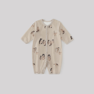 巴厘小猪新生儿婴儿四季连体衣服