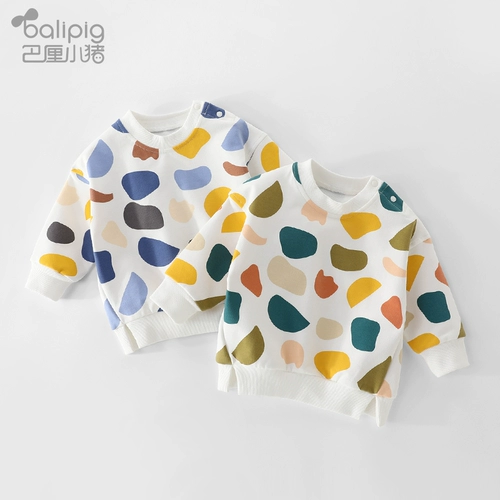 Детская осенняя толстовка для мальчиков, детский комбинезон для выхода на улицу, футболка, в западном стиле