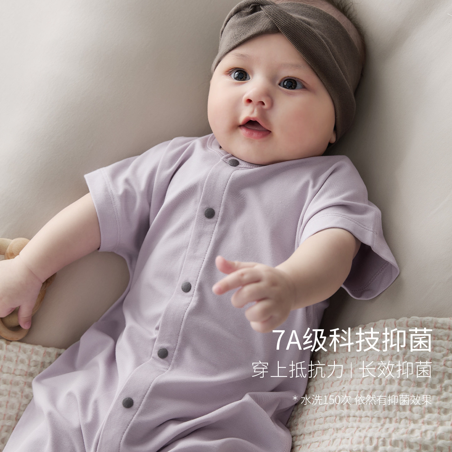 婴儿衣服夏季短袖薄款新生儿睡衣初生儿莫代尔哈衣爬服宝宝连体衣