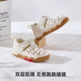 Детская летняя обувь для раннего возраста, детские нескользящие износостойкие туфли, дышащие сандалии, мягкая подошва