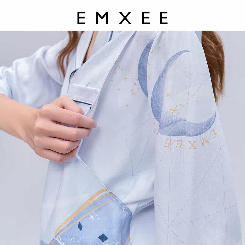 【空想夜曲】嫚熙春夏孕妇纯棉睡衣 EMXEE嫚熙家居服套装