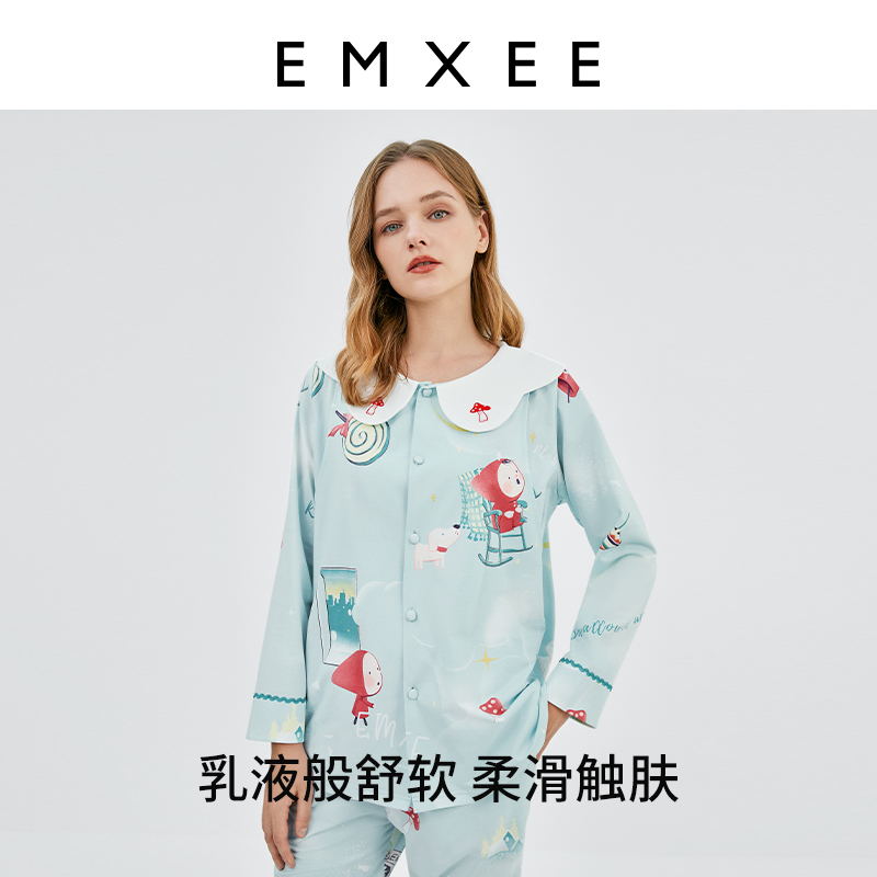 嫚熙夏季薄款孕妇纯棉睡衣月子服怀孕期产后哺乳产妇女士家居服_EMXEE嫚熙官方旗舰店_孕妇装/孕产妇用品/营养