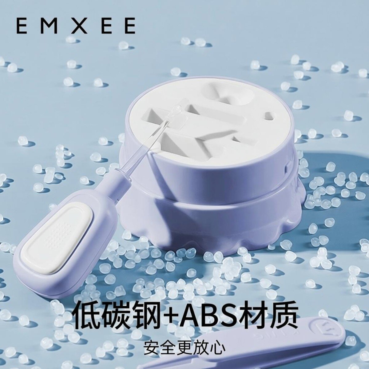嫚熙婴儿指甲剪新生专用宝宝指甲钳儿童防夹肉指甲刀剪指甲套装