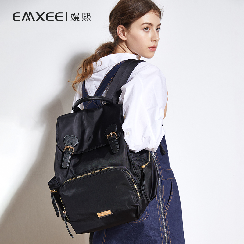 天猫超市嫚熙妈咪包新款时尚多功能大容量手提母婴妈妈外出轻便双肩包3