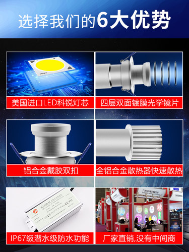 阐存灯片广告logo投影灯招牌门头店铺门店户外防水图案led灯定制 - 图3