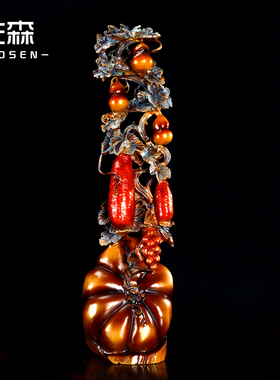 全黄铜招财摆件门厅电视柜装饰品