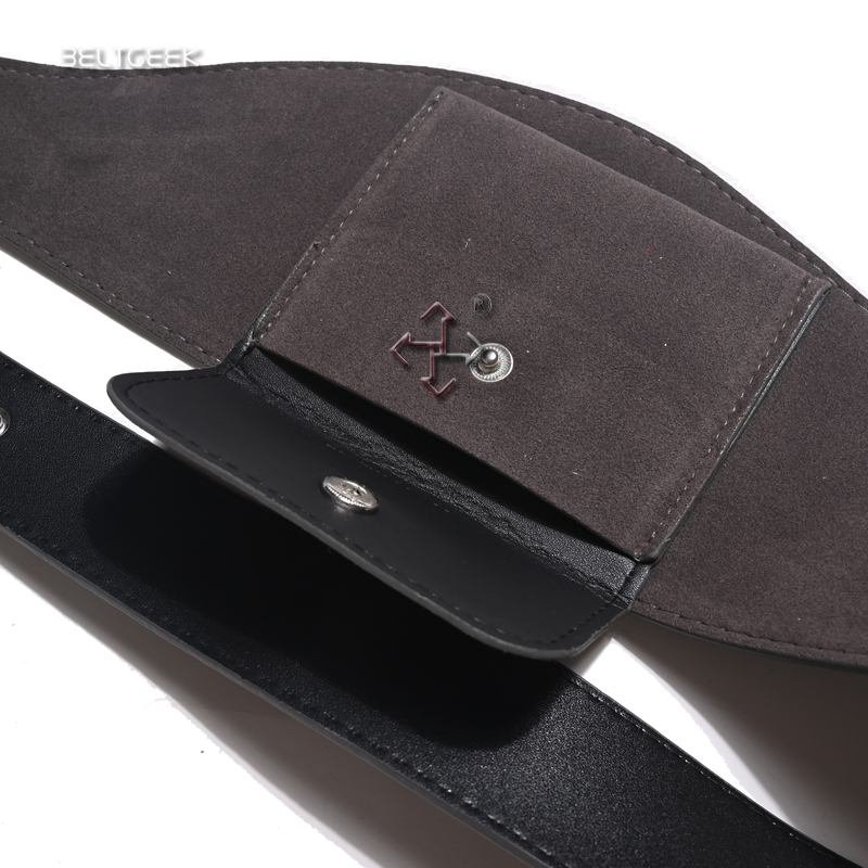 波嬉时髦运动风男女装饰腰包配裙子裤子外套小众腰带绒面/光面宽 - 图1