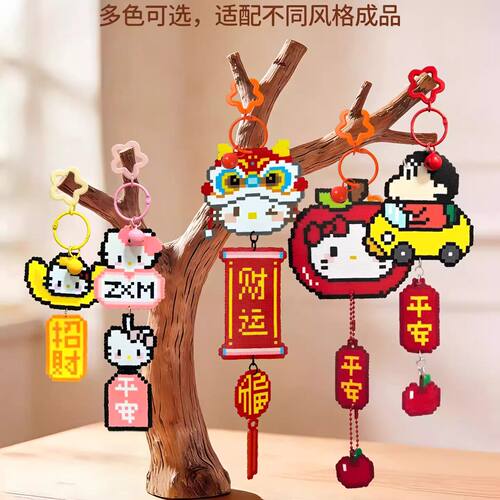 自动拼豆笔2.6mm融合豆工具套装手工diy材料包全套按压点握式豆笔 - 图0
