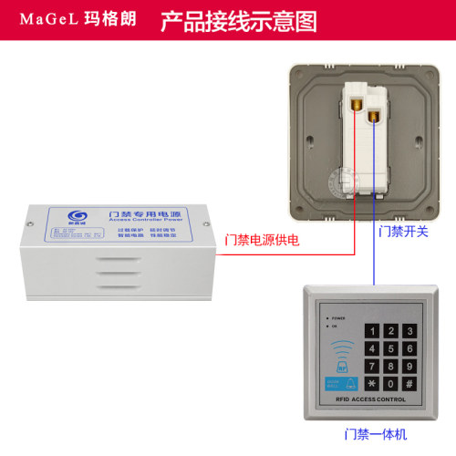 暗装门禁开关面板自动复位出门按钮小区门铃开关办公酒店开门开关-图3