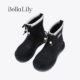 BellaLily2025 new winter style versatile thick-soled mid-calf boots sleeves elastic women's boots non-slip fashionable women's boots