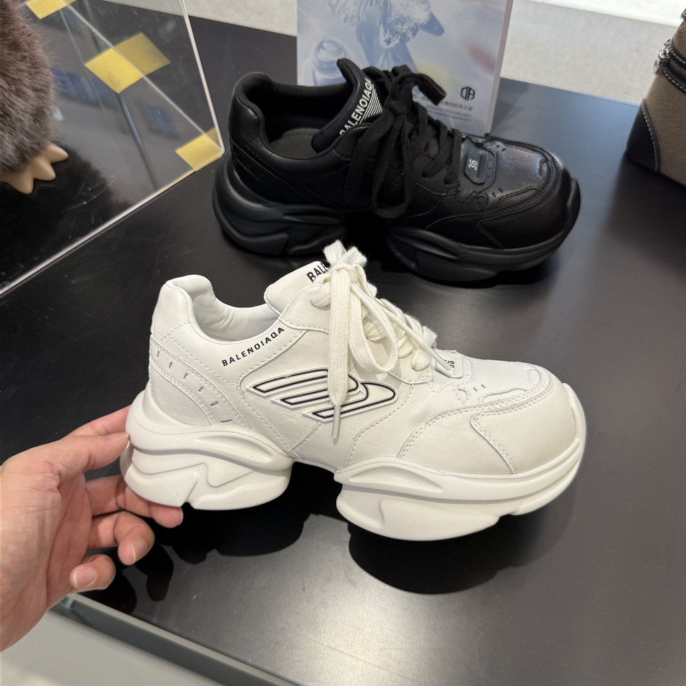 蝶澳~2025新款老爹鞋女厚底休闲运动鞋百搭透气网面跑步鞋61D123 - 图3