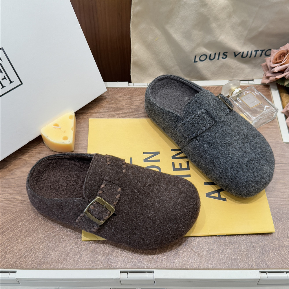 甜美博肯鞋~加绒加厚圆典包头拖鞋懒人一脚蹬毛毛鞋秋冬288-12,淘宝优惠券,粉丝福利购,淘宝优惠卷